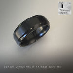 Black Zirconium with Raised Centre