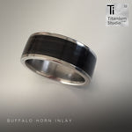 Buffalo Horn Inlay Ring