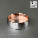 D-Sape Rose Gold Inner Titanium Ring