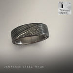 Flat Profile Damascus ring