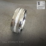 Full Eternity Moissanite Inlay Ring