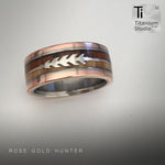 Hunter Rose Gold & Wood Ring