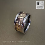 Rustic Yellow Gold Nugget Ring