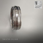 Silver Twisted Wire Inlay Ring