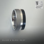 Silver and Black Off Centre Inlay