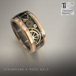 Steampunk with Rose Gold Sides and Black Background