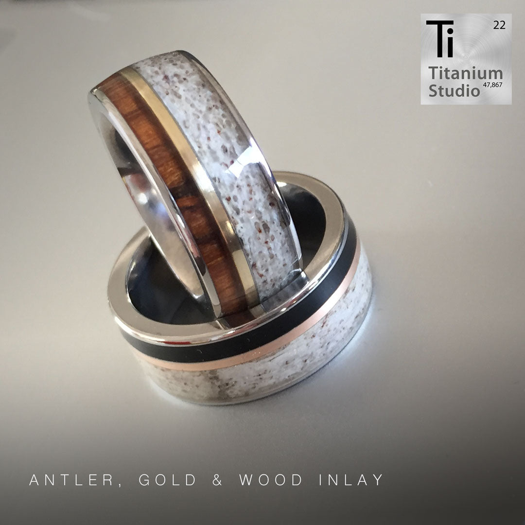 Gold Inlay Rings Gold, Silver, Copper & Brass Inlay Rings – Titanium Studios Pty Ltd