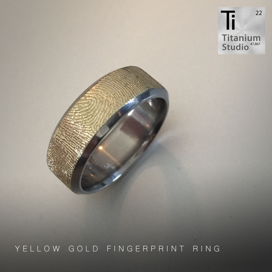 Gold Fingerprint Ring