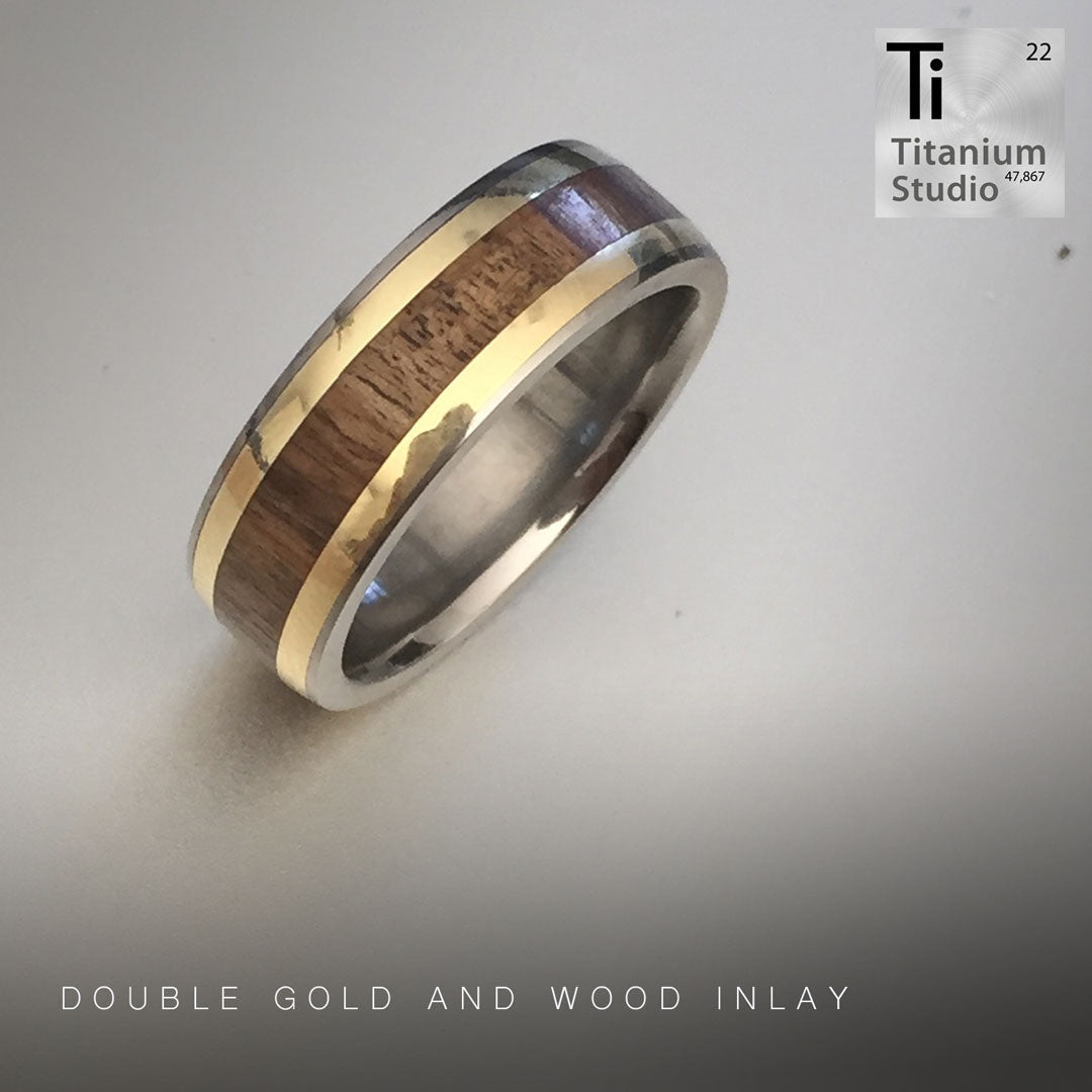 Wood Inlays Rings – Titanium Studios Pty Ltd