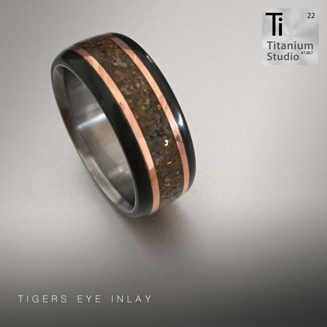 Teflon Copper and Tigers Eye Inlay